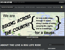 Tablet Screenshot of liveabigliferide.com